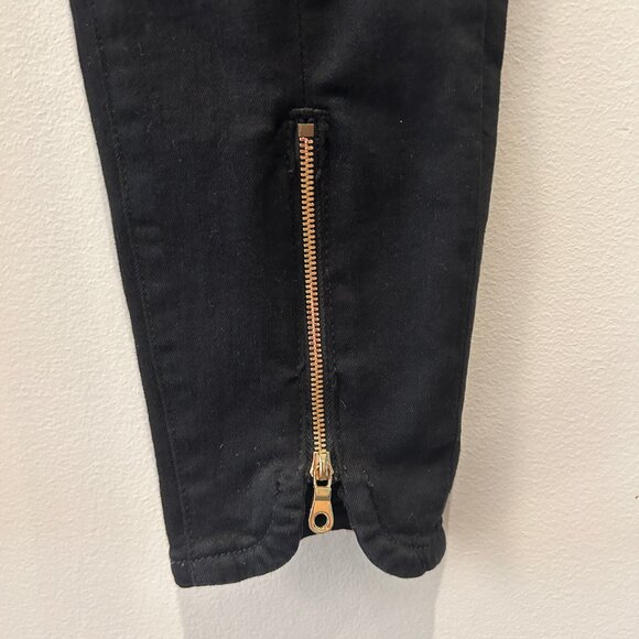 Frame Le High Skinny jeans with gold zippers at ankles - Picture 3 of 8